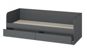 МС "Хилтон" Кровать 0,8 (графит) в Игре - igra.ok-mebel.com | фото 2