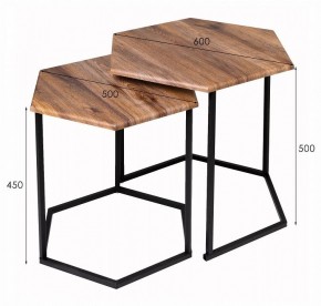 Набор из 2 столов журнальных МеталлАрт М003 в Игре - igra.ok-mebel.com | фото 11