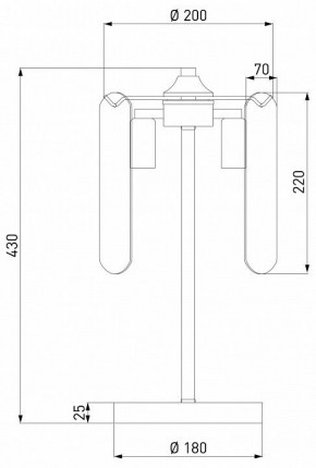 Настольная лампа декоративная Eurosvet Claire 01170/3 золото в Игре - igra.ok-mebel.com | фото 3