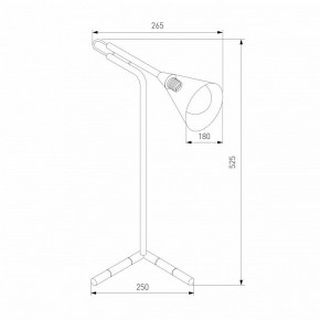 Настольная лампа декоративная Eurosvet Enigma 01186/1 черный в Игре - igra.ok-mebel.com | фото 3