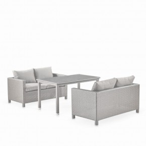 Обеденный комплект плетеной мебели с диванами T256C/S59C-W85 Latte в Игре - igra.ok-mebel.com | фото