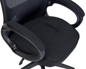 Офисное кресло для руководителей DOBRIN STEVEN BLACK, чёрный пластик, чёрная ткань в Игре - igra.ok-mebel.com | фото 7