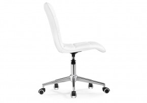 Офисное кресло Квадро экокожа белая / хром в Игре - igra.ok-mebel.com | фото 4