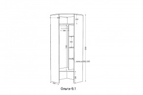 ОЛЬГА 9.1 Шкаф угловой без зеркала в Игре - igra.ok-mebel.com | фото 2
