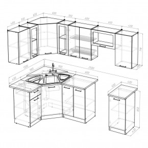 ОЛЬГА Кухонный гарнитур Оптима 1 (1300*2500 мм) в Игре - igra.ok-mebel.com | фото 2