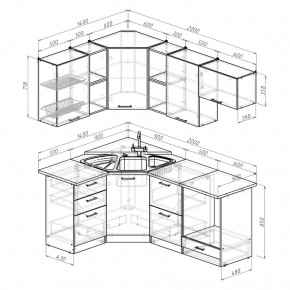 ОЛЬГА Кухонный гарнитур Оптима 4 (1400*2000 мм) в Игре - igra.ok-mebel.com | фото 2