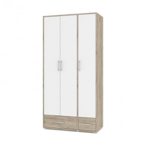 ОЛИВИЯ О32 Шкаф 3-х дверный (дуб серый/белый) в Игре - igra.ok-mebel.com | фото