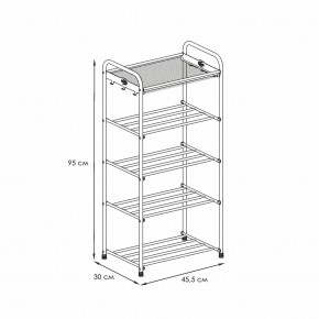 ПДОА15 Б Подставка для обуви "Альфа 15" Белый в Игре - igra.ok-mebel.com | фото 2