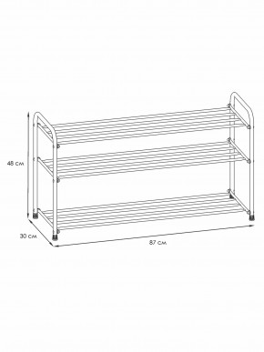 ПДОА33 Ч Подставка для обуви "Альфа 33" Черный в Игре - igra.ok-mebel.com | фото 2