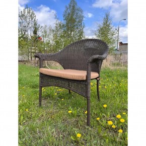 Плетеное кресло LV-140B-Brown с подушкой в комплекте в Игре - igra.ok-mebel.com | фото 1