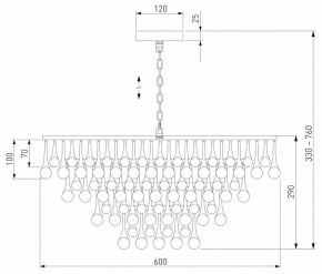 Подвесная люстра Bogate"s Gutta 476/8 в Игре - igra.ok-mebel.com | фото 5