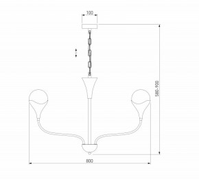 Подвесная люстра Eurosvet Calyx 60169/6 никель в Игре - igra.ok-mebel.com | фото 3