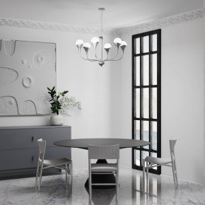 Подвесная люстра Eurosvet Calyx 60169/6 никель в Игре - igra.ok-mebel.com | фото 4