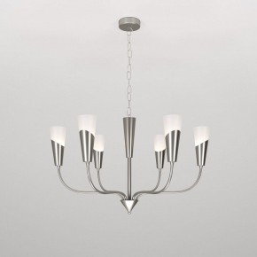 Подвесная люстра Eurosvet Rhyton 60167/6 никель в Игре - igra.ok-mebel.com | фото