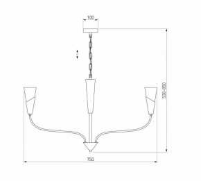 Подвесная люстра Eurosvet Rhyton 60167/6 никель в Игре - igra.ok-mebel.com | фото 5