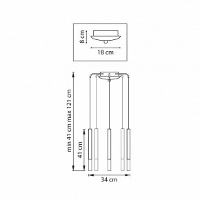 Подвесная люстра Lightstar Tubo L5T747133 в Игре - igra.ok-mebel.com | фото 3