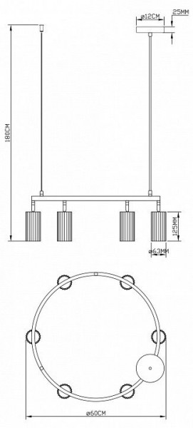 Подвесная люстра Moderli Cora V11601-6P в Игре - igra.ok-mebel.com | фото 7
