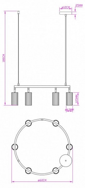 Подвесная люстра Moderli Cora V11602-6P в Игре - igra.ok-mebel.com | фото 5