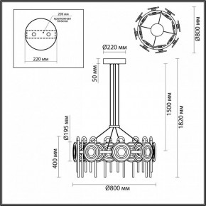 Подвесная люстра Odeon Light Magnet 5407/92L в Игре - igra.ok-mebel.com | фото 6
