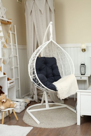 Подвесное кресло-кокон Бароло (белый/белый) в Игре - igra.ok-mebel.com | фото 4