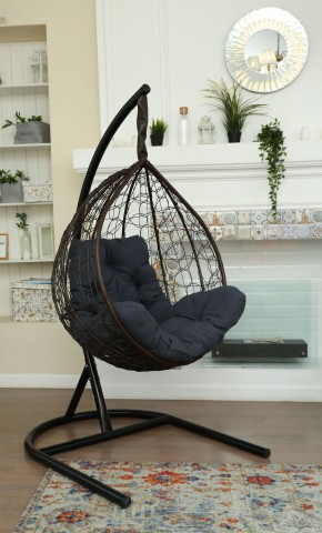 Подвесное кресло Бароло (коричневый/графит) в Игре - igra.ok-mebel.com | фото