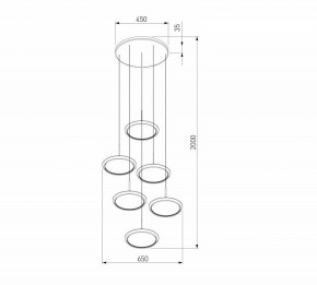 Подвесной светильник Eurosvet Crespella 90034/6 золото в Игре - igra.ok-mebel.com | фото 5