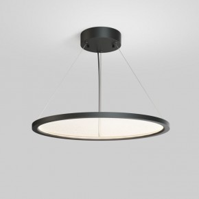 Подвесной светильник горизонтальный VEIL, 35 Вт, ?600?В1500 мм, LED 2700-6000K, IP20, пульт Д/У (в комплекте), черный, алюминий, акрил в Игре - igra.ok-mebel.com | фото