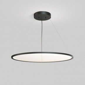 Подвесной светильник горизонтальный VEIL, 80 Вт, ?1000?В1500 мм, LED 2700-6000K, IP20, пульт Д/У (в комплекте), черный, алюминий, акрил в Игре - igra.ok-mebel.com | фото