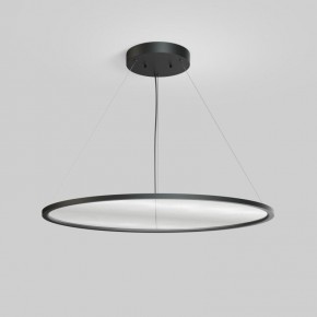 Подвесной светильник горизонтальный VEIL, 80 Вт, ?1000?В1500 мм, LED 2700-6000K, IP20, пульт Д/У (в комплекте), черный, алюминий, акрил в Игре - igra.ok-mebel.com | фото 2
