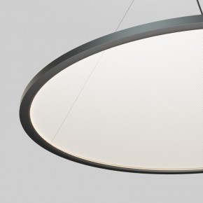 Подвесной светильник горизонтальный VEIL, 80 Вт, ?1000?В1500 мм, LED 2700-6000K, IP20, пульт Д/У (в комплекте), черный, алюминий, акрил в Игре - igra.ok-mebel.com | фото 3