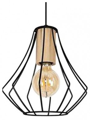 Подвесной светильник Imex MD.9050 MD.9050-1-P-BK+WOOD в Игре - igra.ok-mebel.com | фото