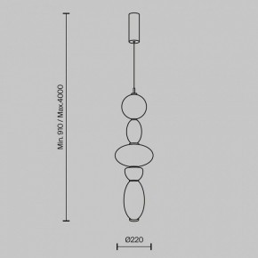Подвесной светильник Maytoni Adore MOD297PL-L24BS3K1 в Игре - igra.ok-mebel.com | фото 5
