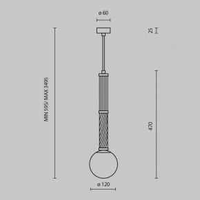 Подвесной светильник Maytoni Teatro MOD287PL-01BS в Игре - igra.ok-mebel.com | фото 5