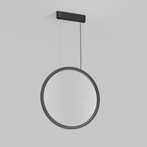 Подвесной светильник вертикальный VEIL, 35 Вт, ?600?2100 мм, LED 2700-6000K, IP20, пульт Д/У (в комплекте), черный, алюминий, акрил в Игре - igra.ok-mebel.com | фото 4