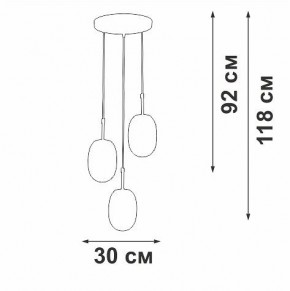 Подвесной светильник Vitaluce V28210 V28210-1/3S в Игре - igra.ok-mebel.com | фото 5