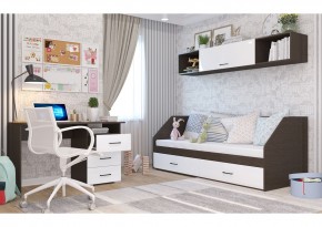 Полка 2032 НЕНСИ (Венге/Белый глянец) в Игре - igra.ok-mebel.com | фото 2