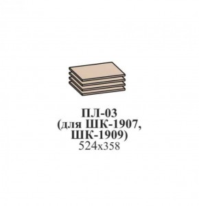 Полки ЭЙМИ ПЛ-03 (для ШК-1907, ШК-1909) Бодега белая в Игре - igra.ok-mebel.com | фото