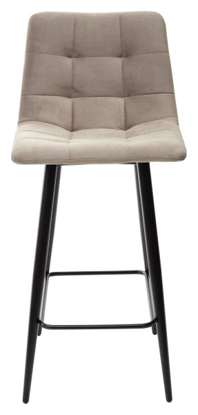 Полубарный стул CHILLI-QB латте #25, велюр / черный каркас (H=66cm) М-City в Игре - igra.ok-mebel.com | фото 1