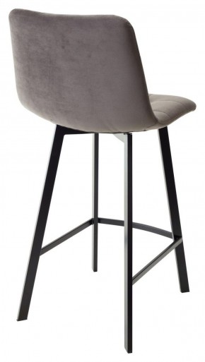Полубарный стул CHILLI-QB SQUARE графит #14, велюр / черный каркас (H=66cm) М-City в Игре - igra.ok-mebel.com | фото 3