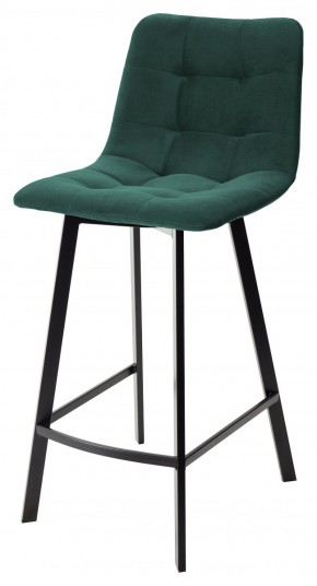 Полубарный стул CHILLI-QB SQUARE зеленый #19, велюр / черный каркас (H=66cm) М-City в Игре - igra.ok-mebel.com | фото