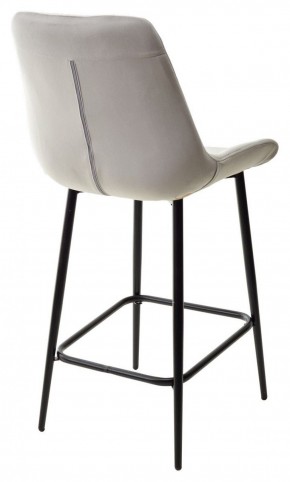 Полубарный стул ХОФМАН, цвет H-09 Светло-серый, велюр / черный каркас H=63cm М-City в Игре - igra.ok-mebel.com | фото 6
