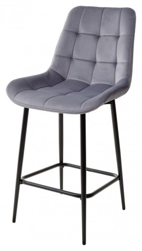 Полубарный стул ХОФМАН, цвет H-14 Серый, велюр / черный каркас H=63cm М-City в Игре - igra.ok-mebel.com | фото