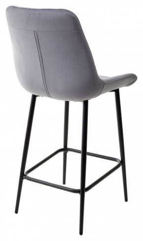 Полубарный стул ХОФМАН, цвет H-14 Серый, велюр / черный каркас H=63cm М-City в Игре - igra.ok-mebel.com | фото 5