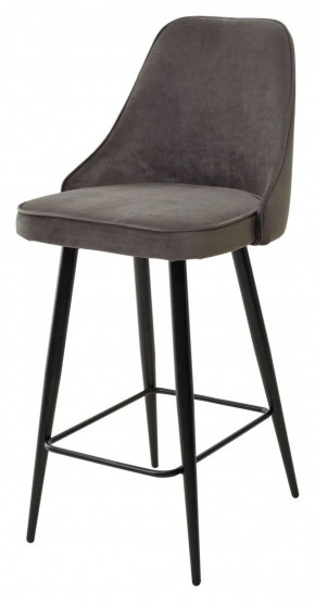 Полубарный стул NEPAL-PB ГРАФИТ #14, велюр/ черный каркас (H=68cm) М-City в Игре - igra.ok-mebel.com | фото