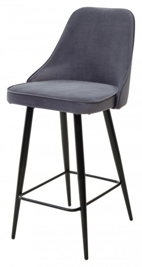 Полубарный стул NEPAL-PB ЛАТТЕ #25, велюр/ черный каркас (H=68cm) М-City в Игре - igra.ok-mebel.com | фото