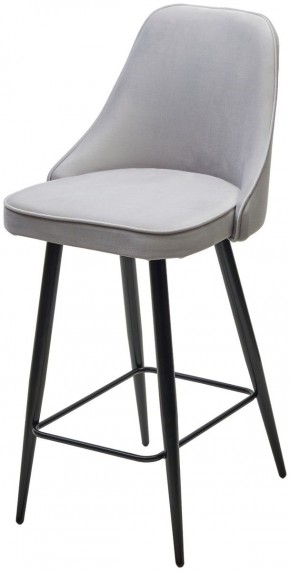Полубарный стул NEPAL-PB СВЕТЛО- СЕРЫЙ BM-4, велюр/ черный каркас (H=68cm) М-City в Игре - igra.ok-mebel.com | фото