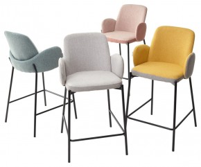 Полубарный стул NYX (H=65cm) VF106 желтый / VF120 серый М-City в Игре - igra.ok-mebel.com | фото 2