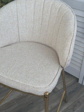 Полубарный стул WENDY TRF-11 светло-бежевый, ткань / золотой каркас (H=65) М-City в Игре - igra.ok-mebel.com | фото