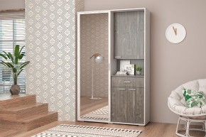 Прихожая Иннэс-4 (ЛДСП бетон светлый/камень темный) в Игре - igra.ok-mebel.com | фото