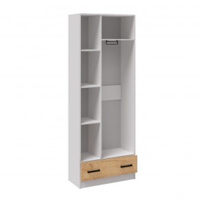Прихожая Кевин Шкаф 2-х ств с 1-м ящ (Белый/Дуб крафт) в Игре - igra.ok-mebel.com | фото 2